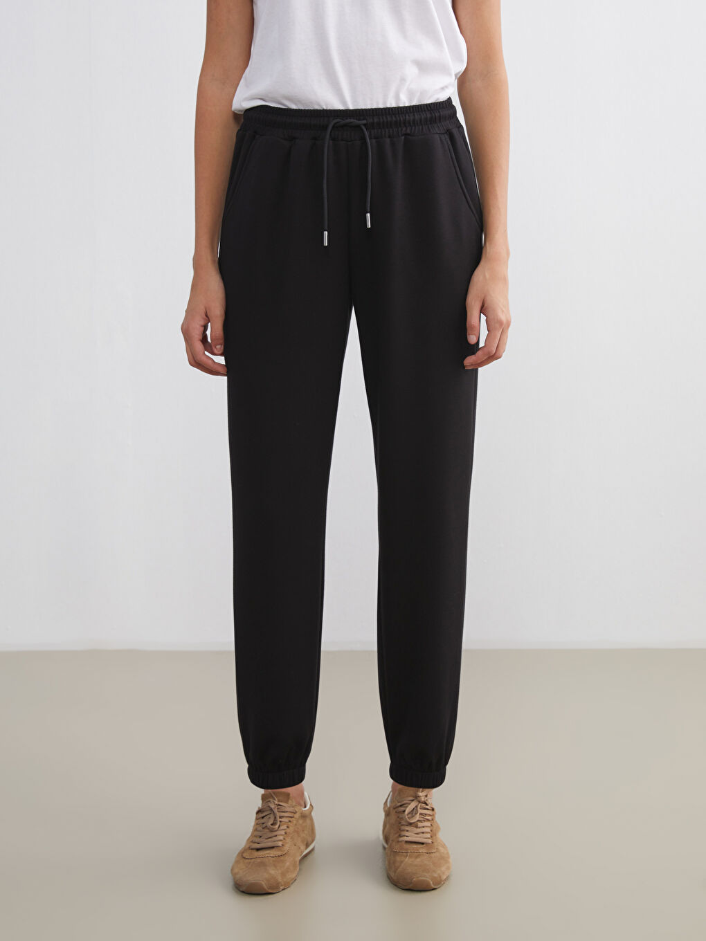 Elasticated Waist Women's Jogger Sweatpants-1