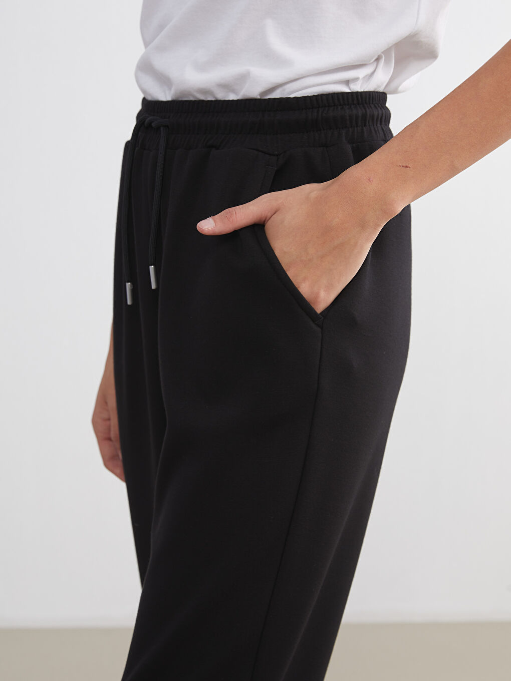 Elasticated Waist Women's Jogger Sweatpants-2