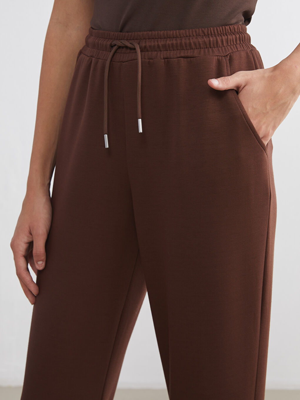 ელასტიური წელის ჯოგერის სპორტული შარვალი ქალებისთვის-2