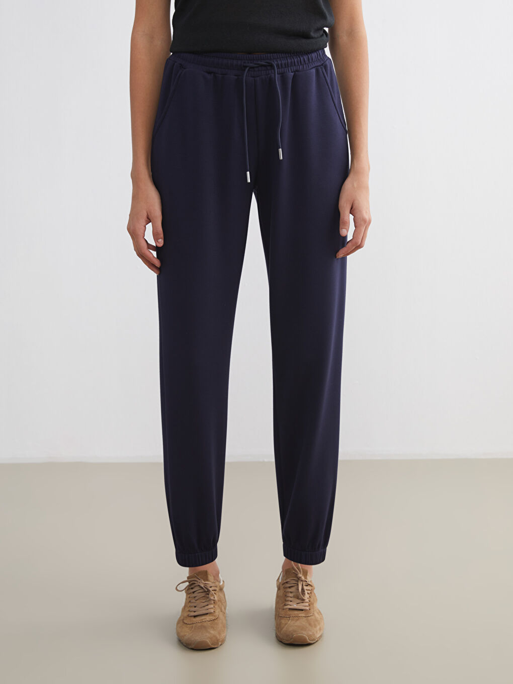 Elasticated Waist Women's Jogger Sweatpants-1