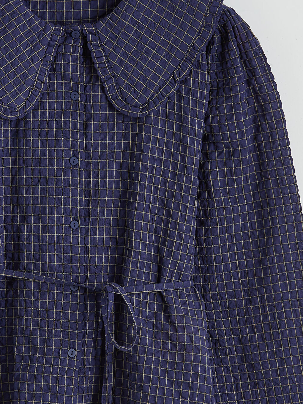 Женщины Синий Рубашка-5