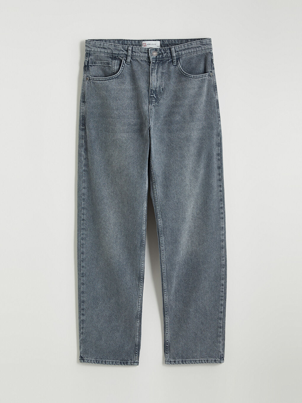 ерлерге арналған кең пішім джинс шалбар-4