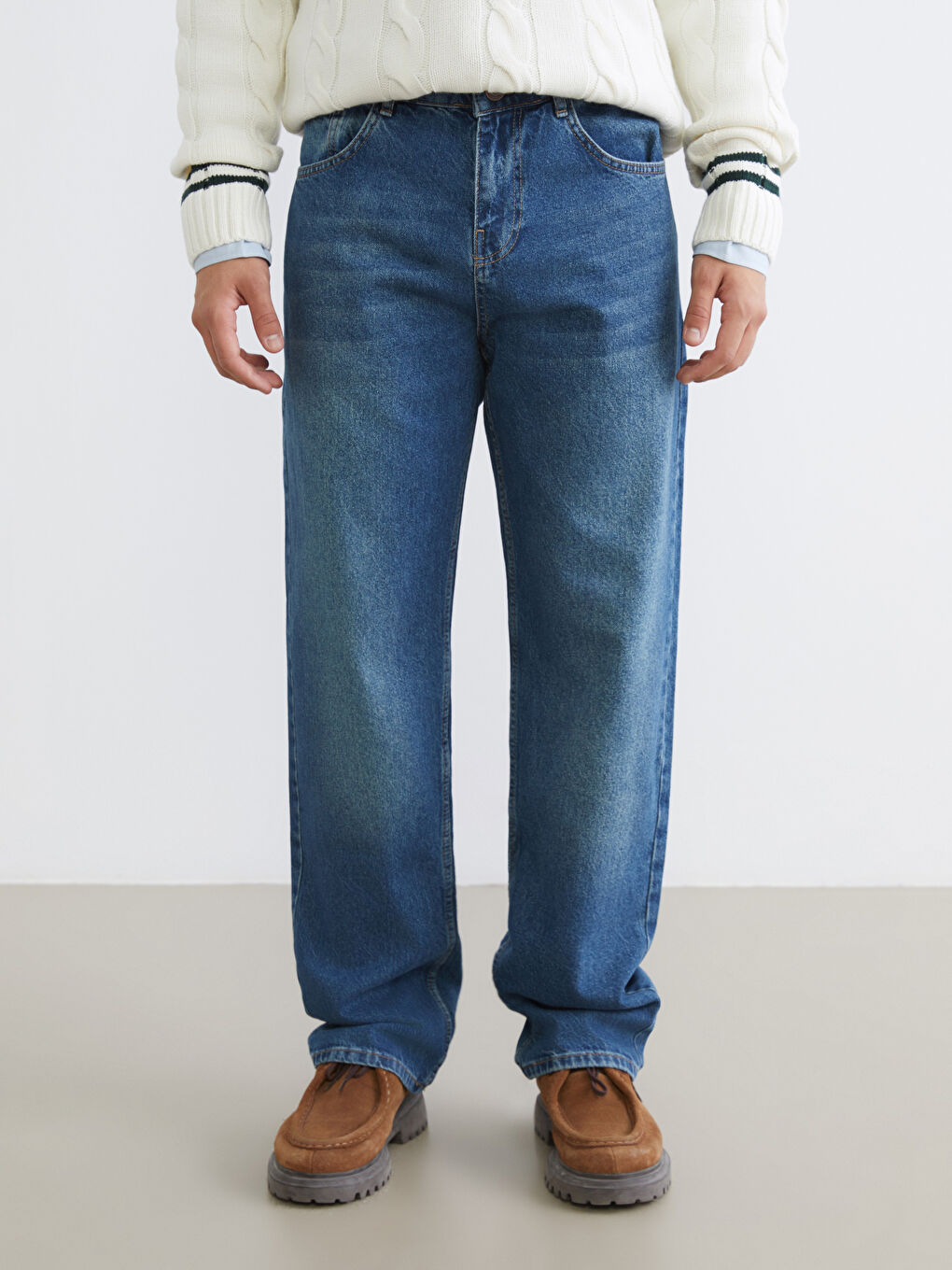 Джинсы мужские мешковатого кроя-1