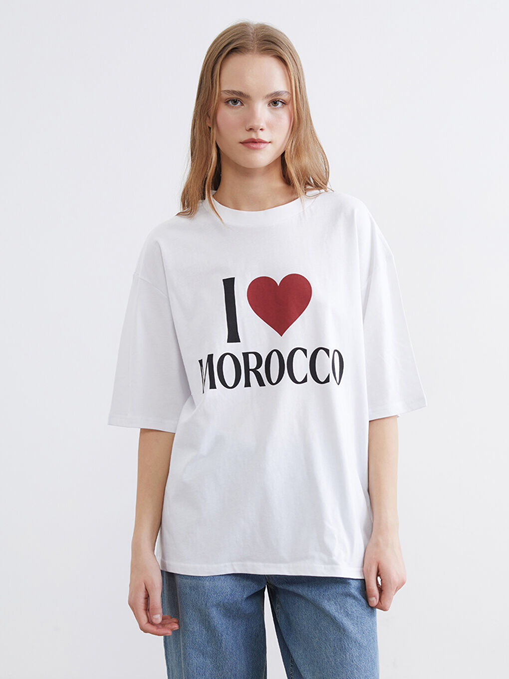 Moroccan Print Oversized Women's Tee
