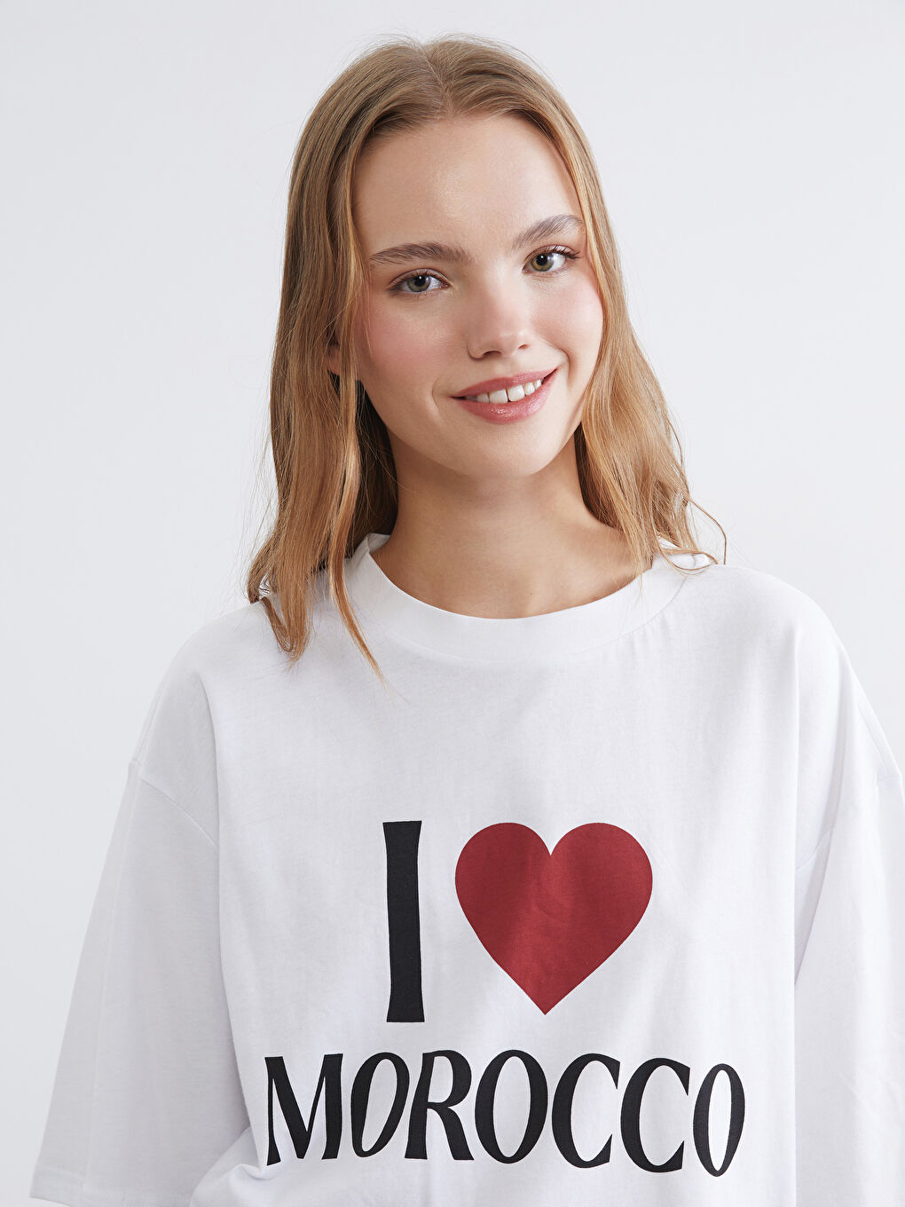 Moroccan Print Oversized Women's Tee-2