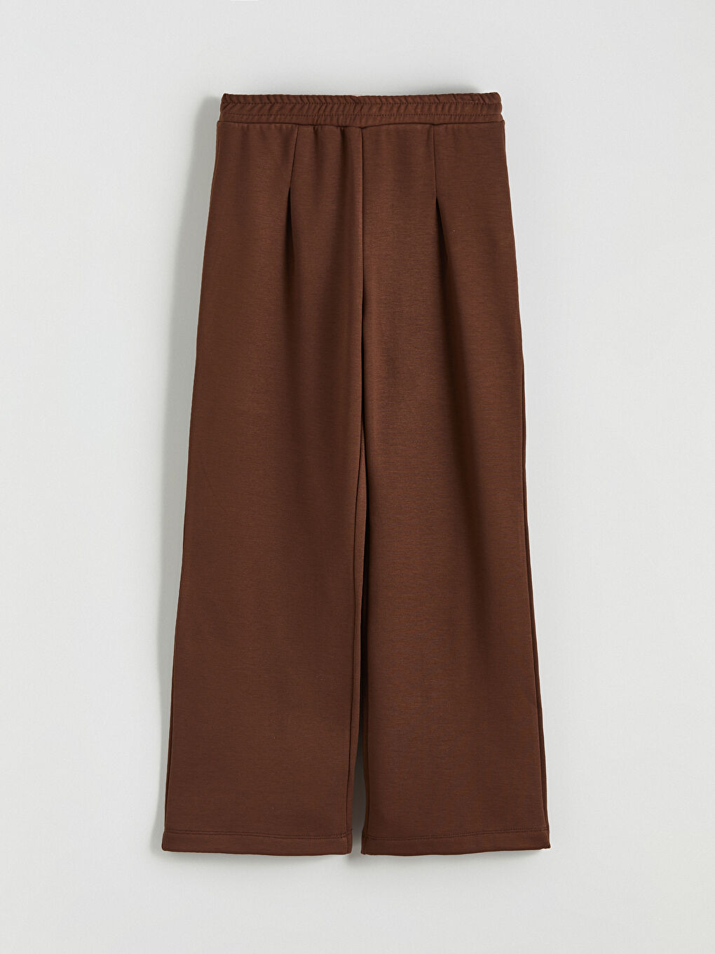 Kahverengi Beli Lastikli Soft Touch Kız Çocuk Eşofman Altı