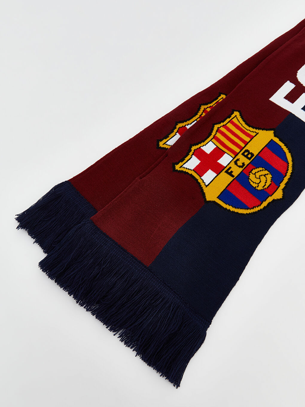 Lacivert Barcelona Baskılı Erkek Atkı-2