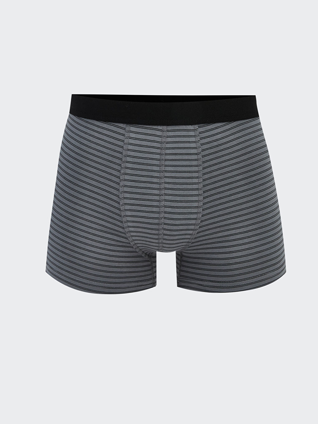 Siyah Standart Kalıp Pamuklu Esnek Erkek Boxer 3'lü-3