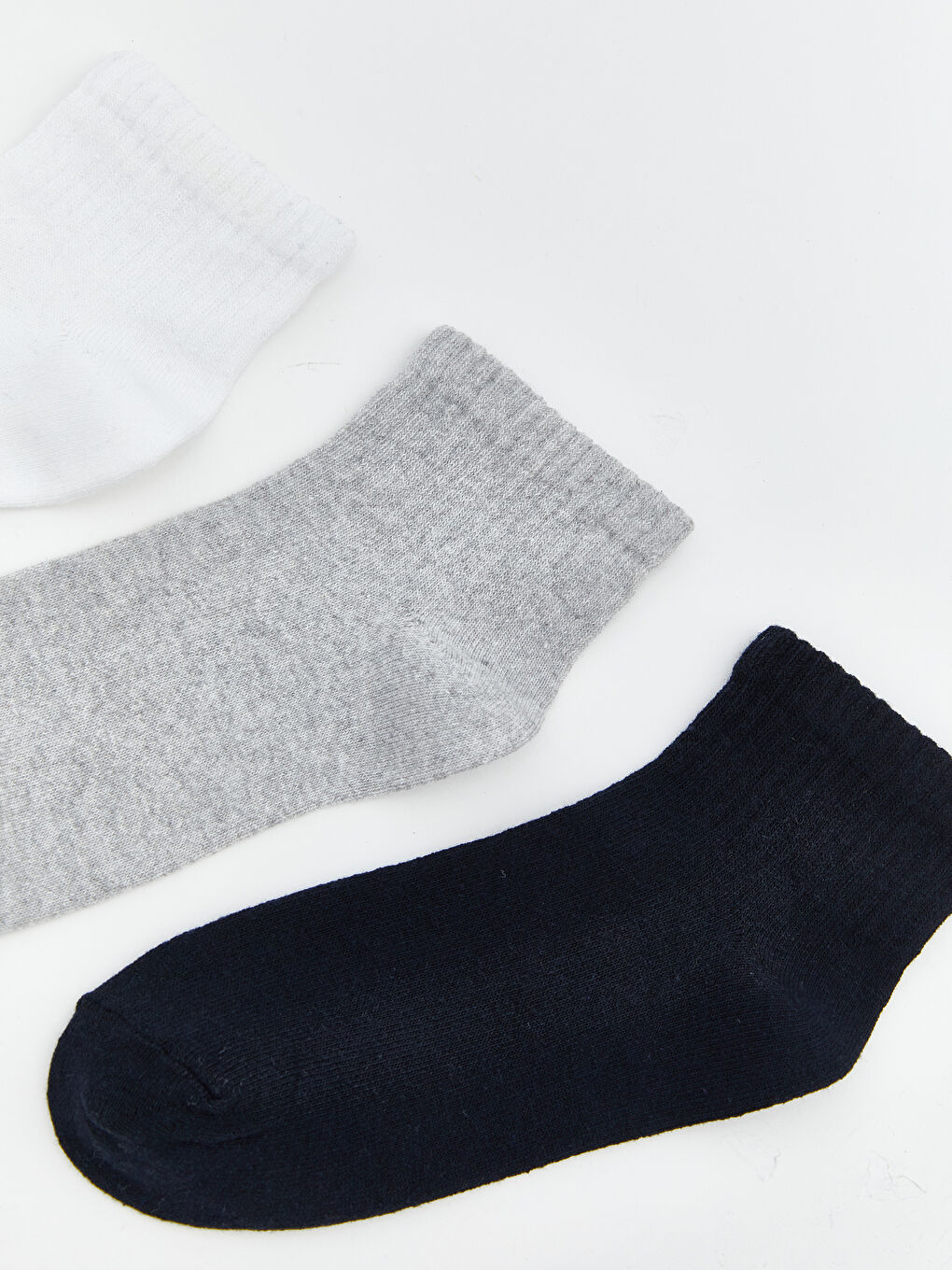 Karışık Basic Erkek Çocuk Soket Çorap 3'lü-1