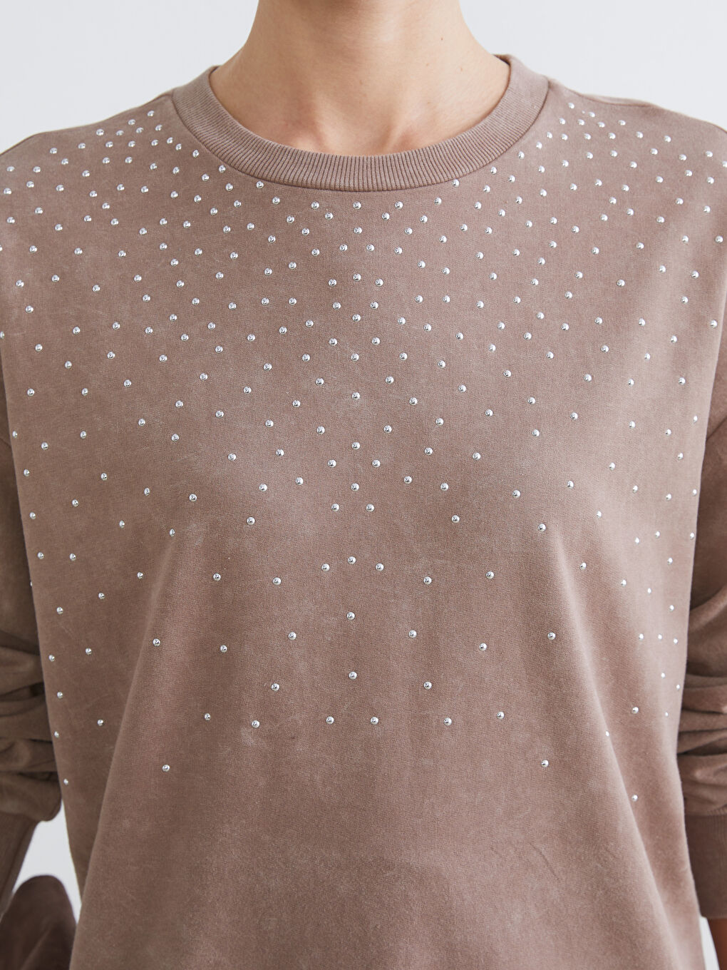 Женщины Коричневый Свитшот-2