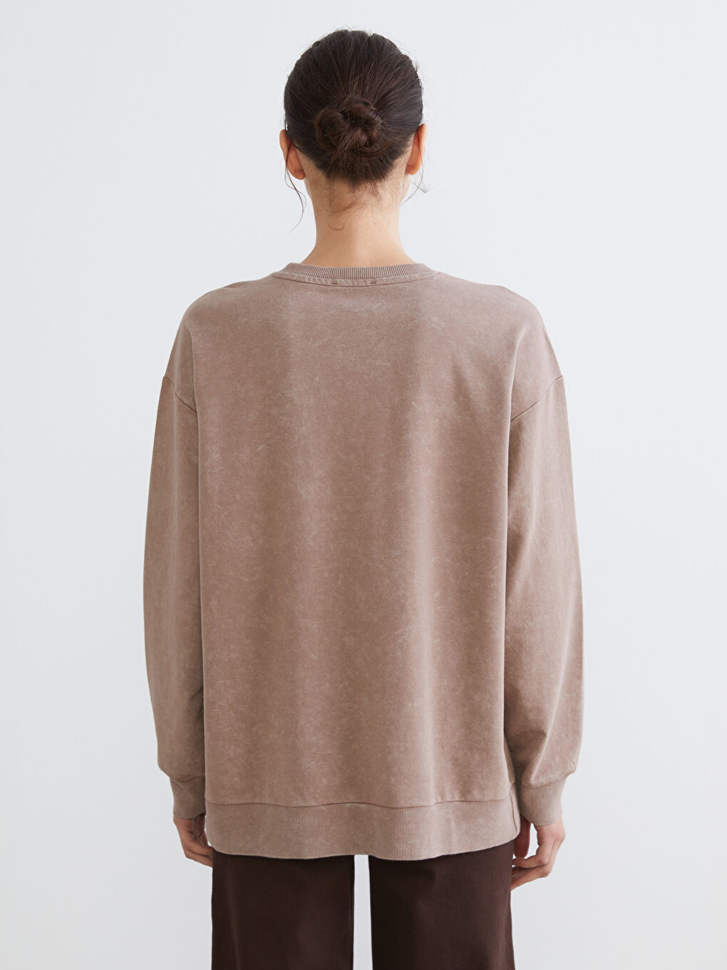 Женщины Коричневый Свитшот-3