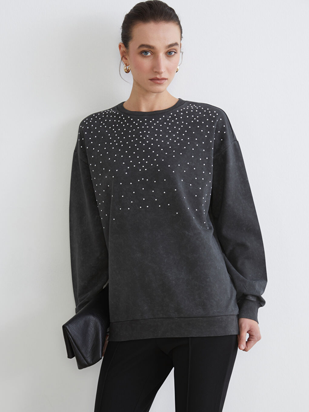 Женщины Серый Свитшот