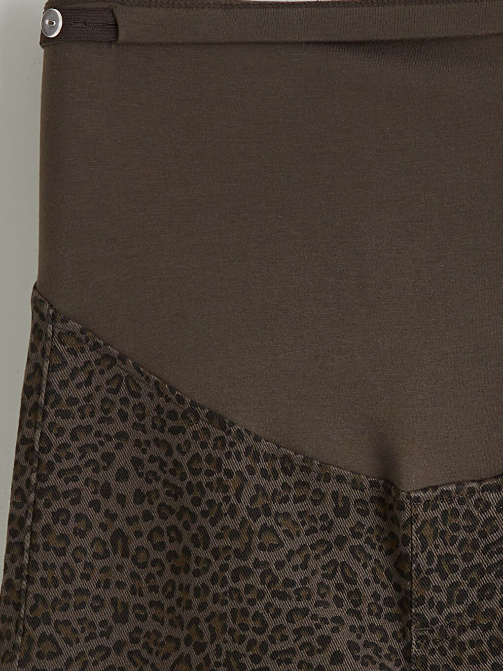 Belly Panel Leopard Print Women's Jeans-7