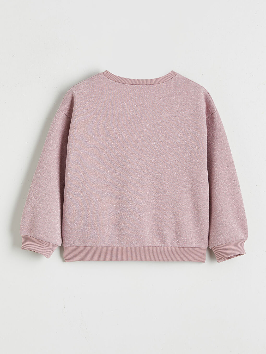 Свитшот с круглым вырезом, украшенный стразами, для девочек-1