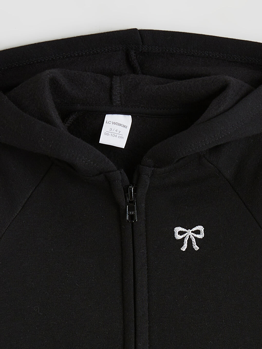 Baby Girl BLACK Zip-Up Sweatshirt-2