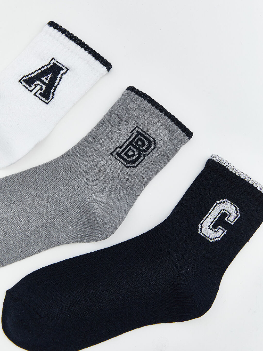 Patterned Boys' Ankle Socks 3-pack-1