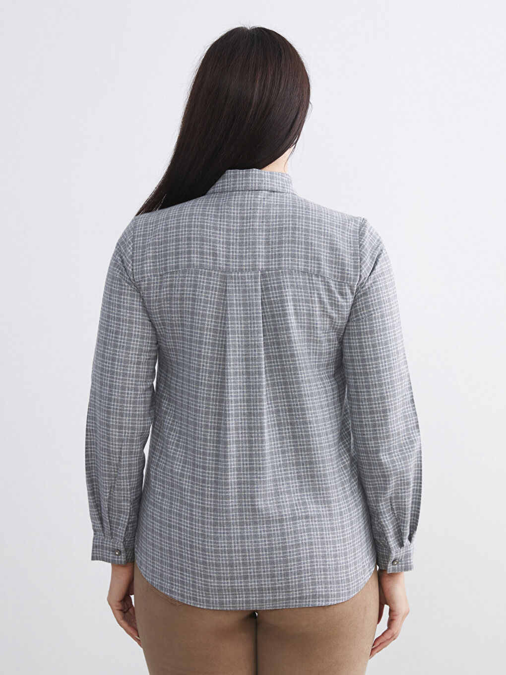 قميص رمادي امرأة-3