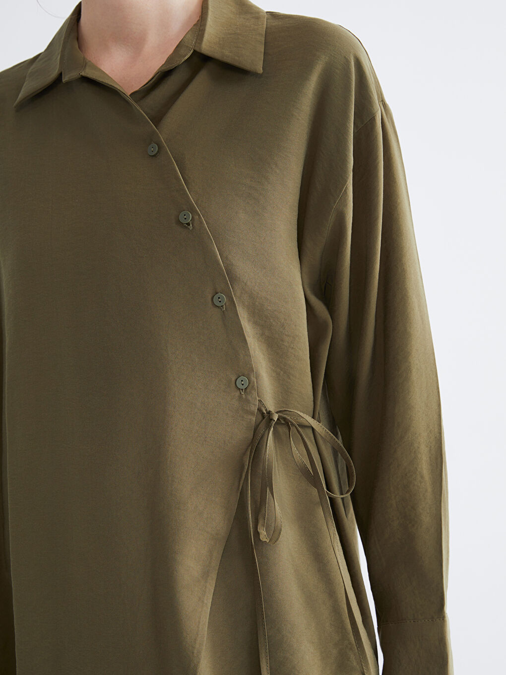 Košulja Tunika od Mešavine Modala za Žene-2