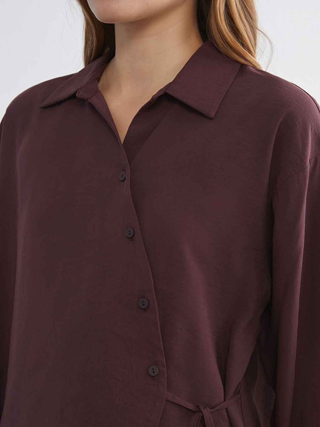 Košulja Tunika od Mešavine Modala za Žene-2