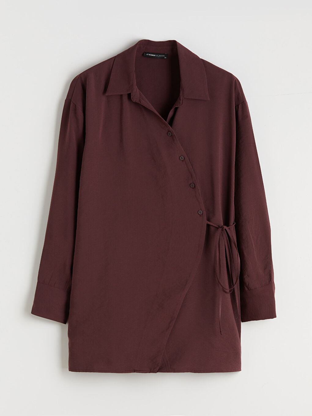 Košulja Tunika od Mešavine Modala za Žene-4