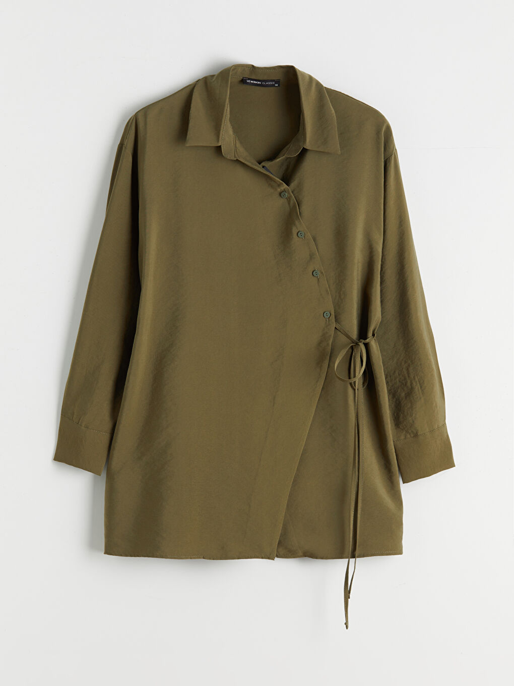 Košulja Tunika od Mešavine Modala za Žene-4