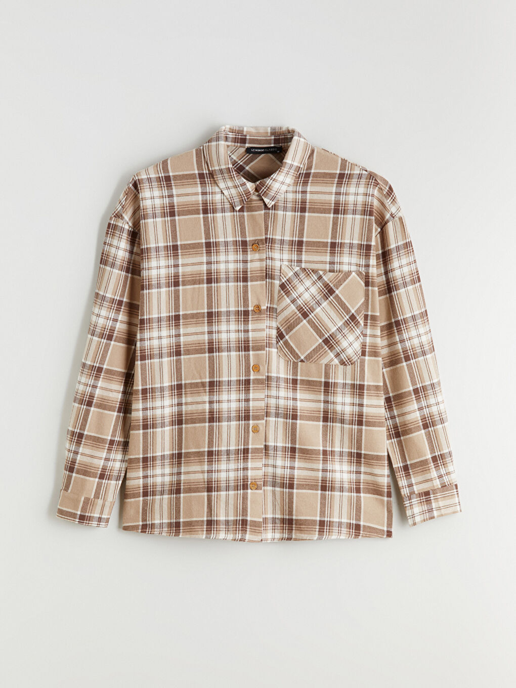 قميص نساء كارو أوفرسايز-4