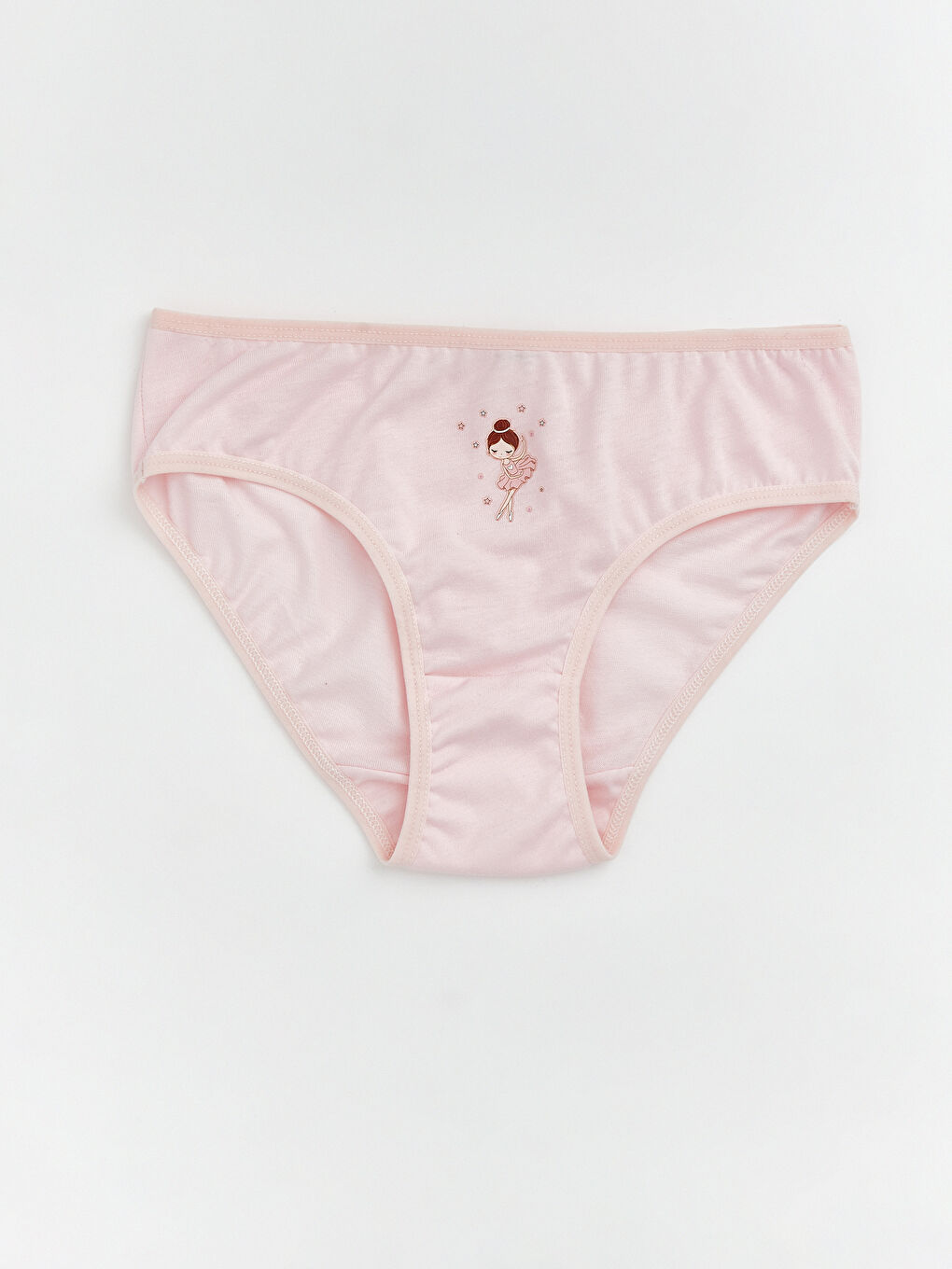 Ekru Baskılı Kız Çocuk Külot 3'lü-1