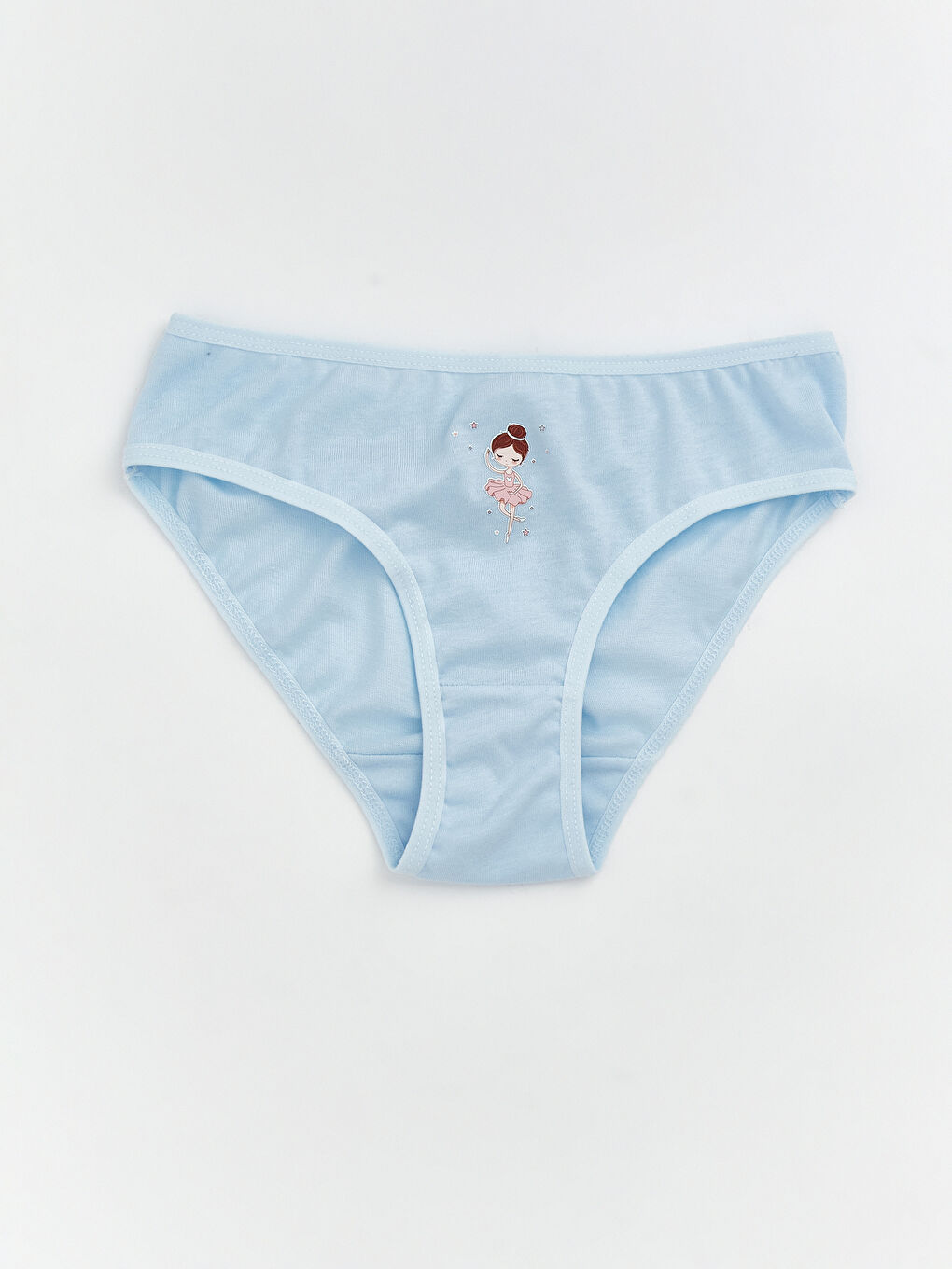 Ekru Baskılı Kız Çocuk Külot 3'lü-4