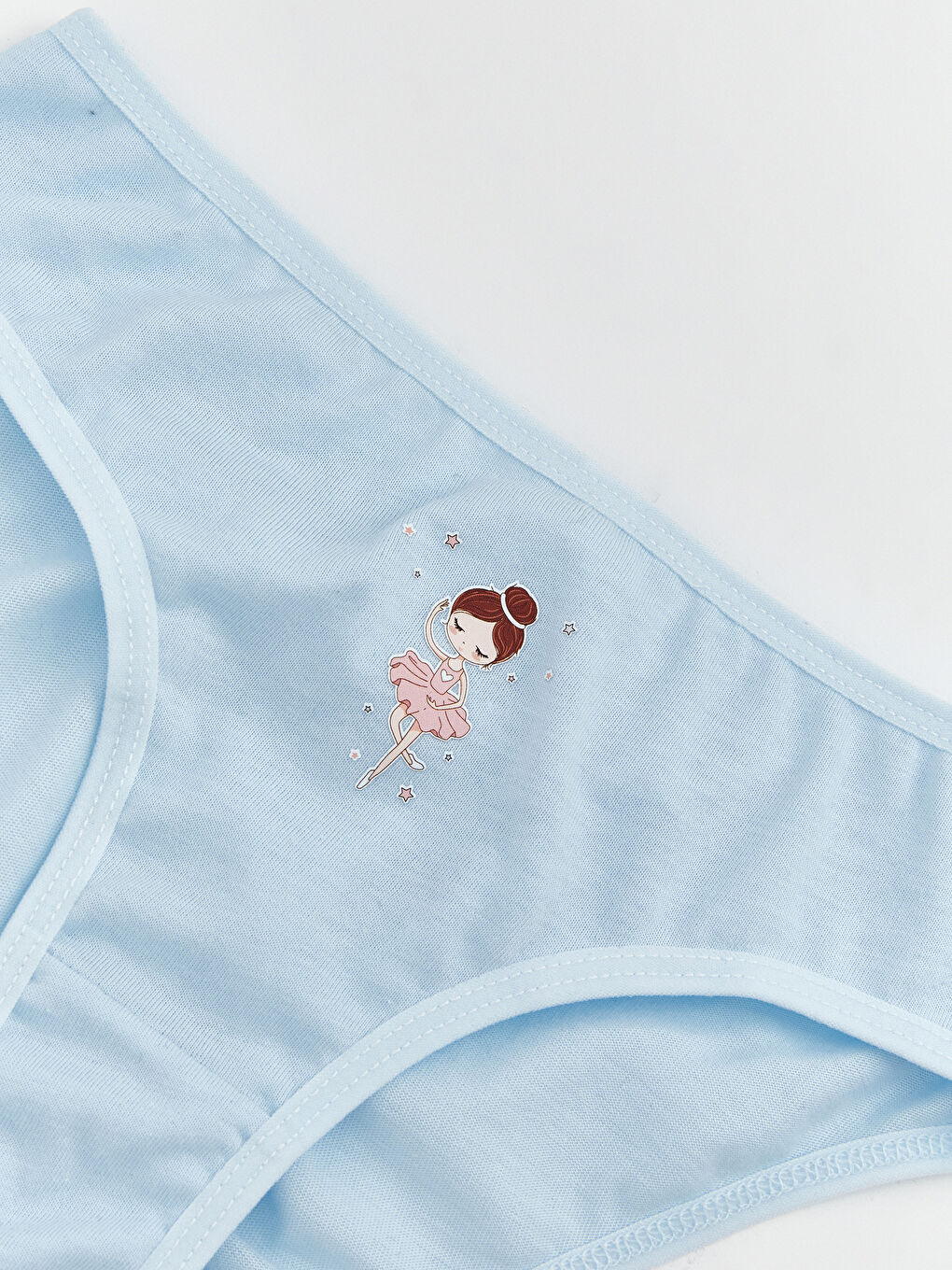 Ekru Baskılı Kız Çocuk Külot 3'lü-5