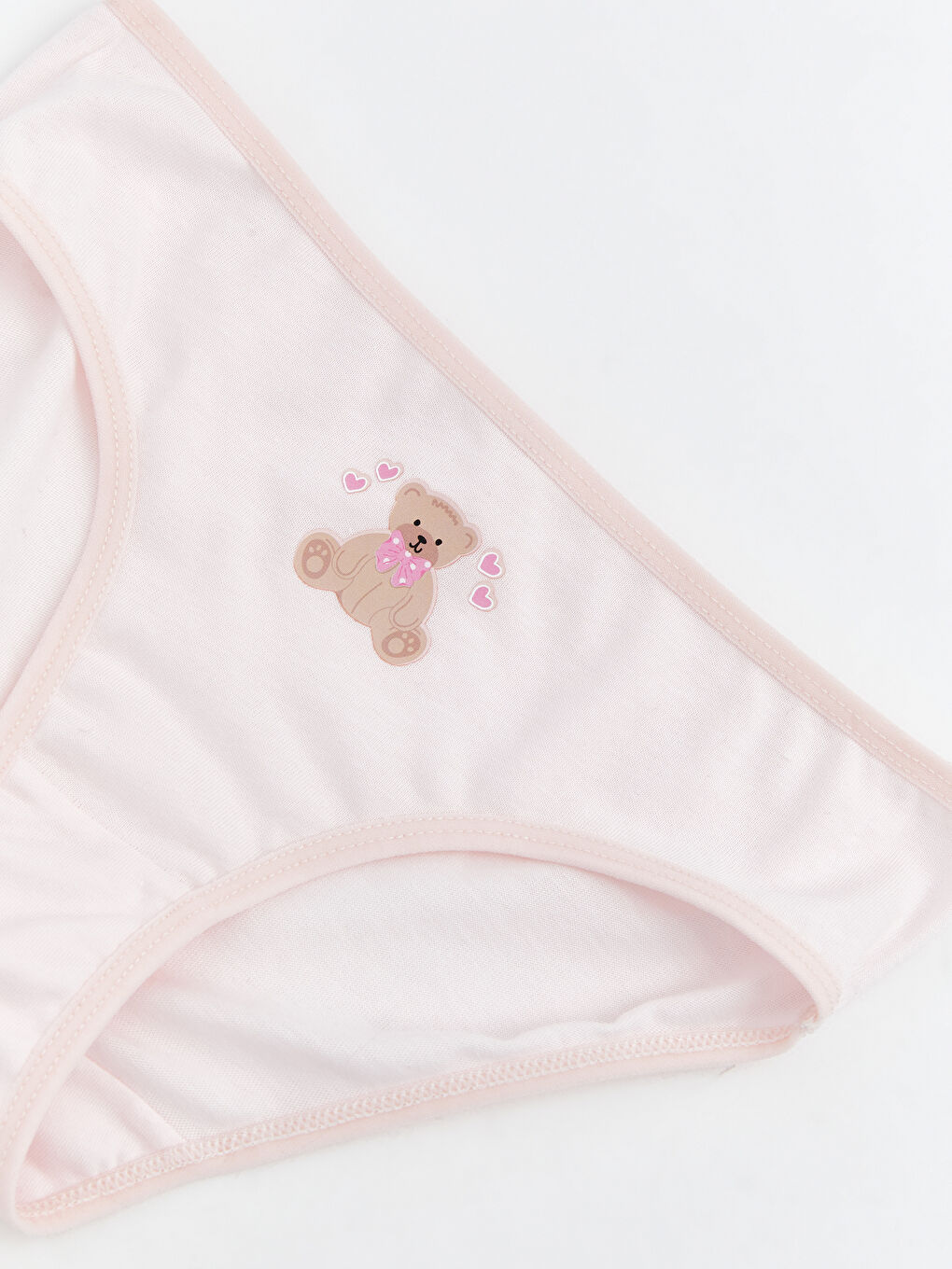 Pembe Baskılı Kız Çocuk Külot-1
