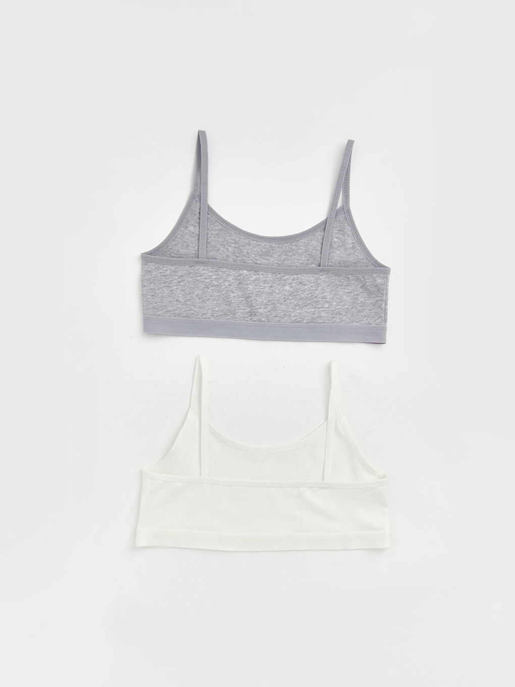 Beyaz Basic Kız Çocuk Büstiyer 2'li-1