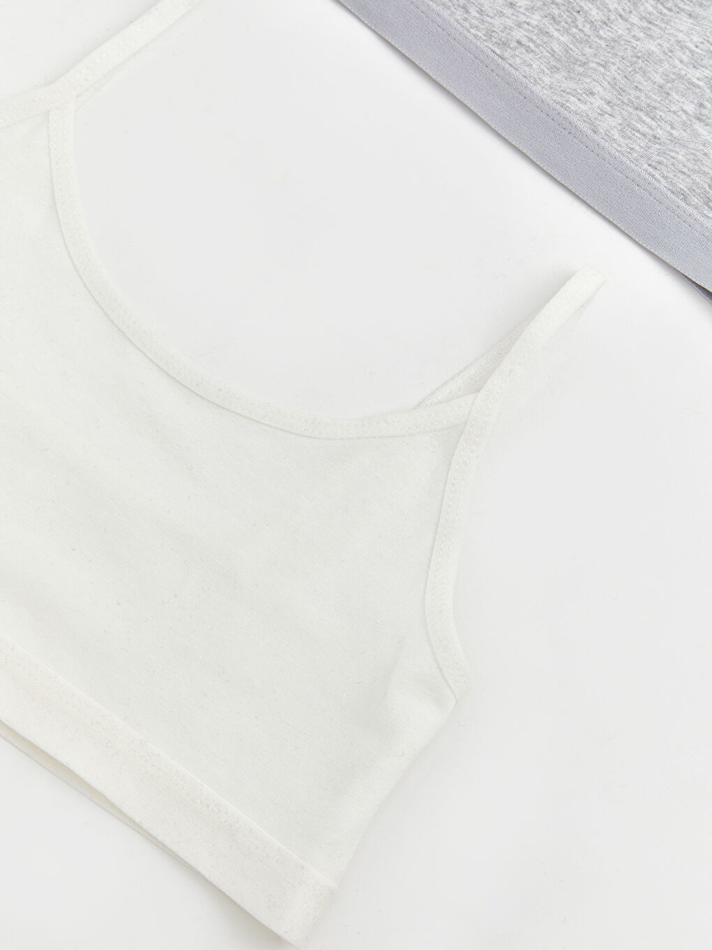 Beyaz Basic Kız Çocuk Büstiyer 2'li-2