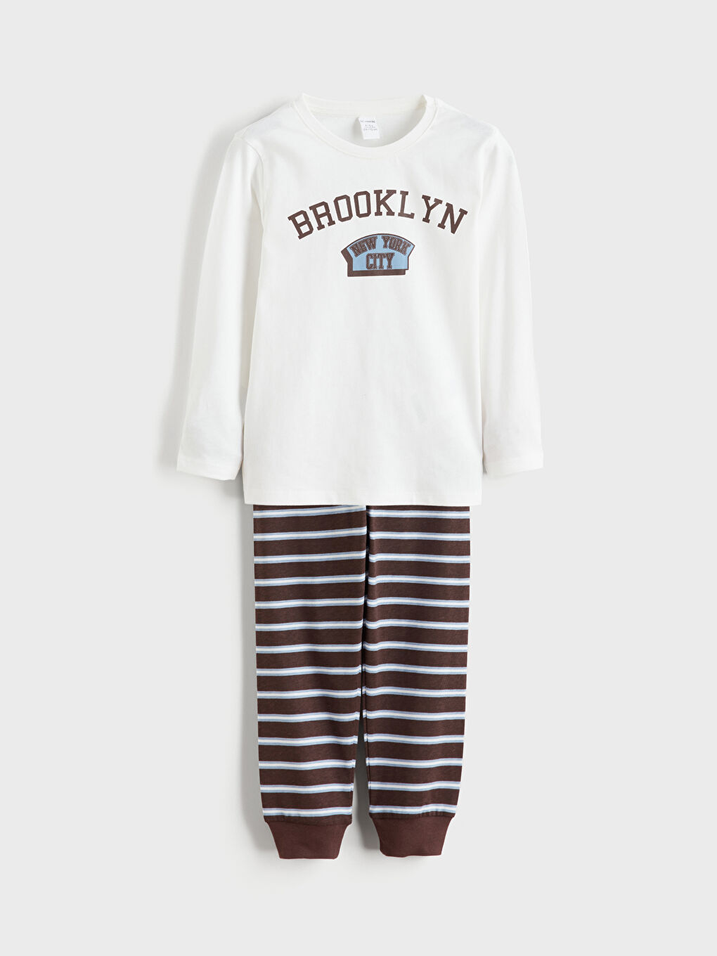 Crew Neck Boys' Pyjama Set