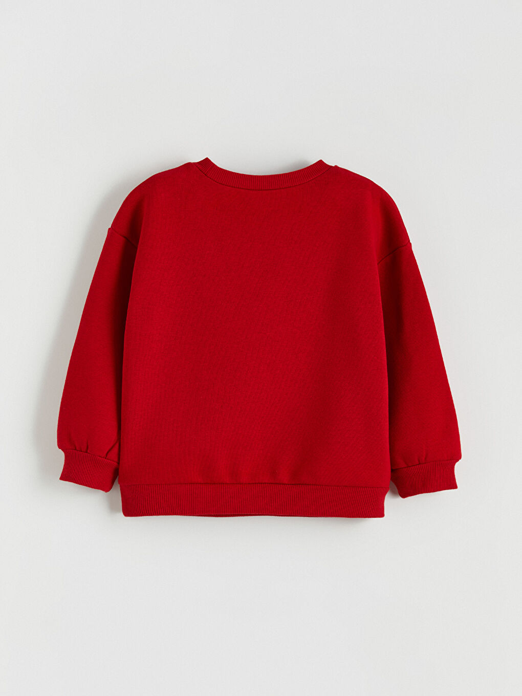 Kırmızı Bisiklet Yaka London Baskılı Kız Çocuk Sweatshirt-1