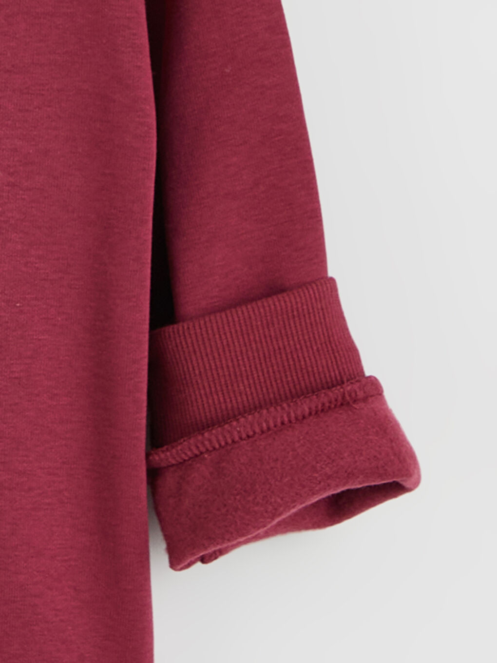 Bordo Bisiklet Yaka Fiyonk Detaylı Kız Çocuk Sweatshirt-3