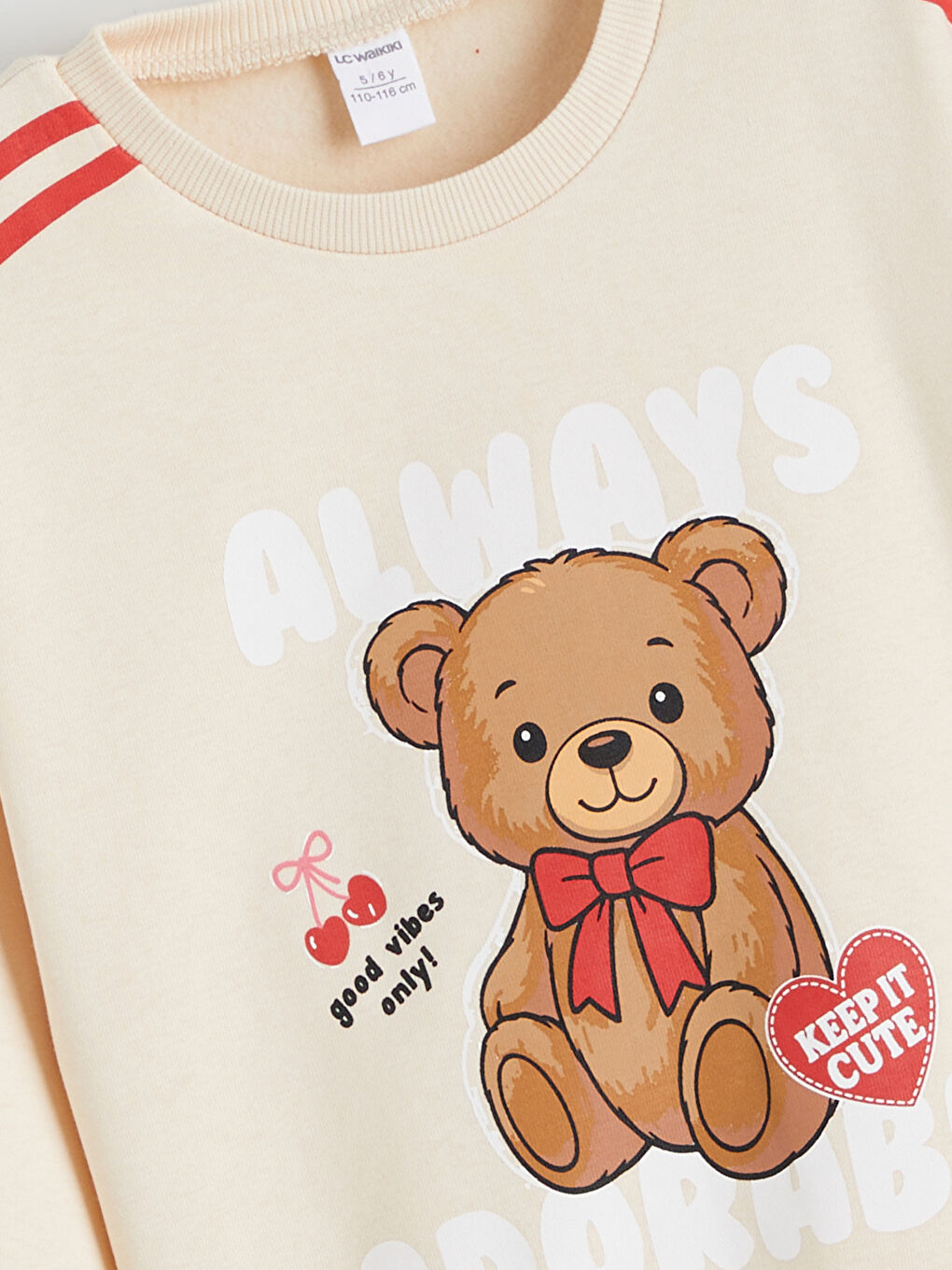 Crew Neck Girl's Thick Sweatshirt, Pack of 2-2