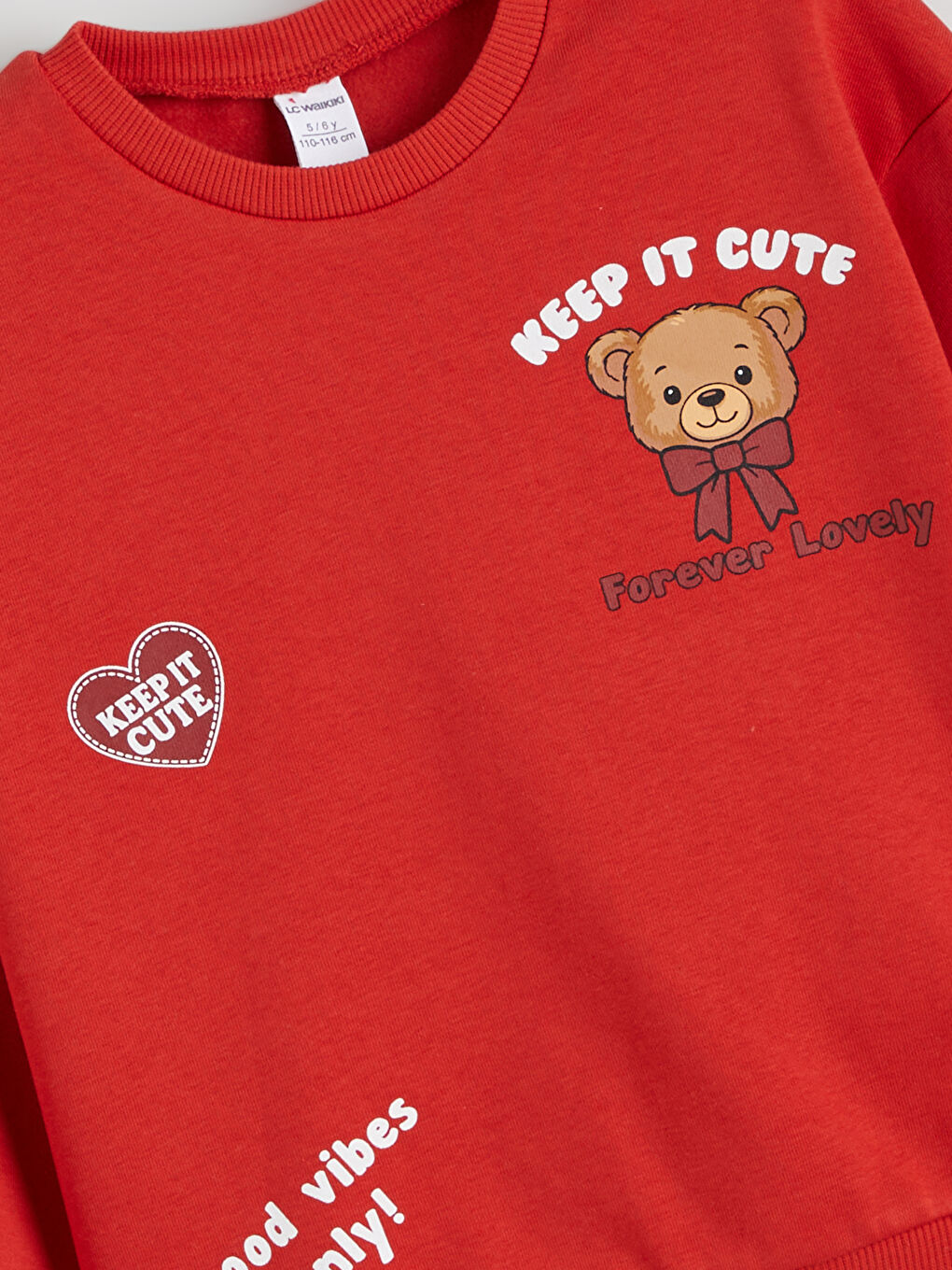 Crew Neck Girl's Thick Sweatshirt, Pack of 2-5