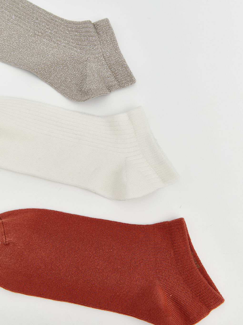 Bej Kadın Patik Çorap 5'li-1