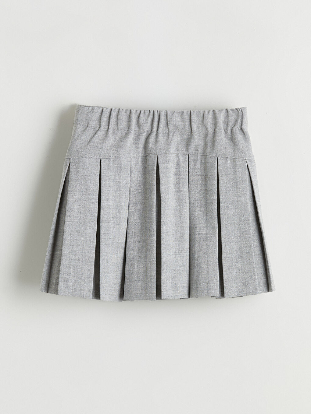 Suknja za devojčice plisirana osnovna sa elastičnim strukom-2