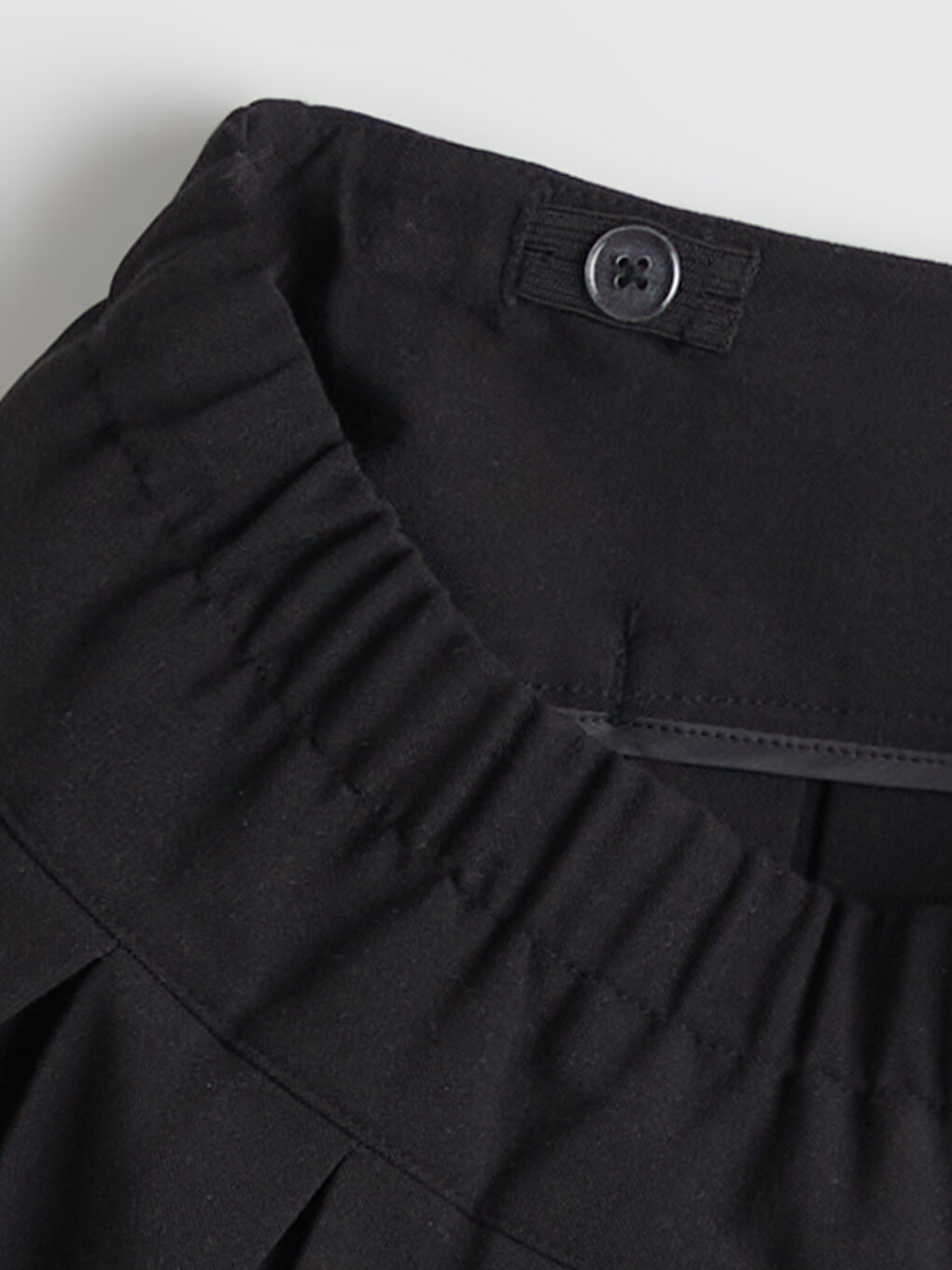 Siyah Beli Lastikli Basic Kız Çocuk Pileli Etek-2