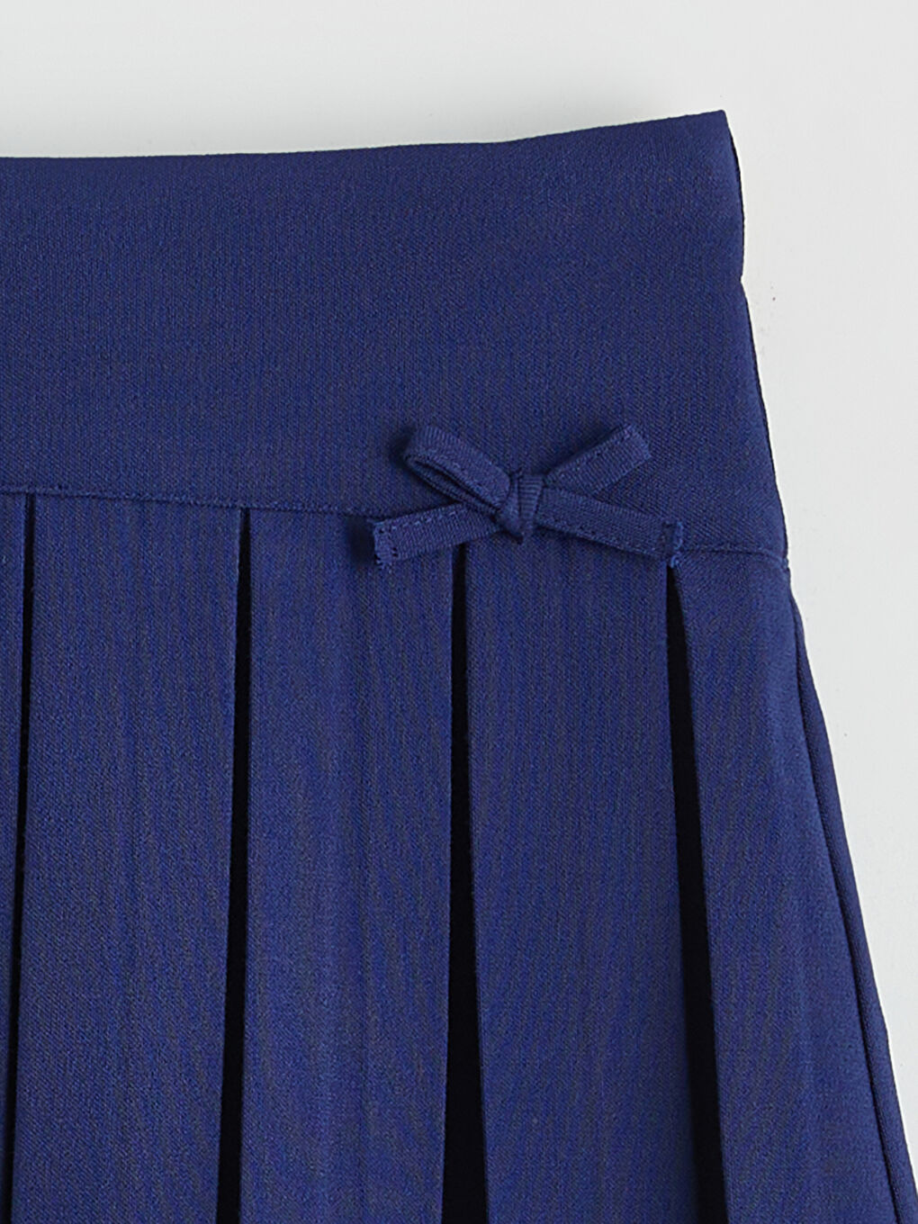 Elastic Waist Basic Girl Pleated Skirt-2