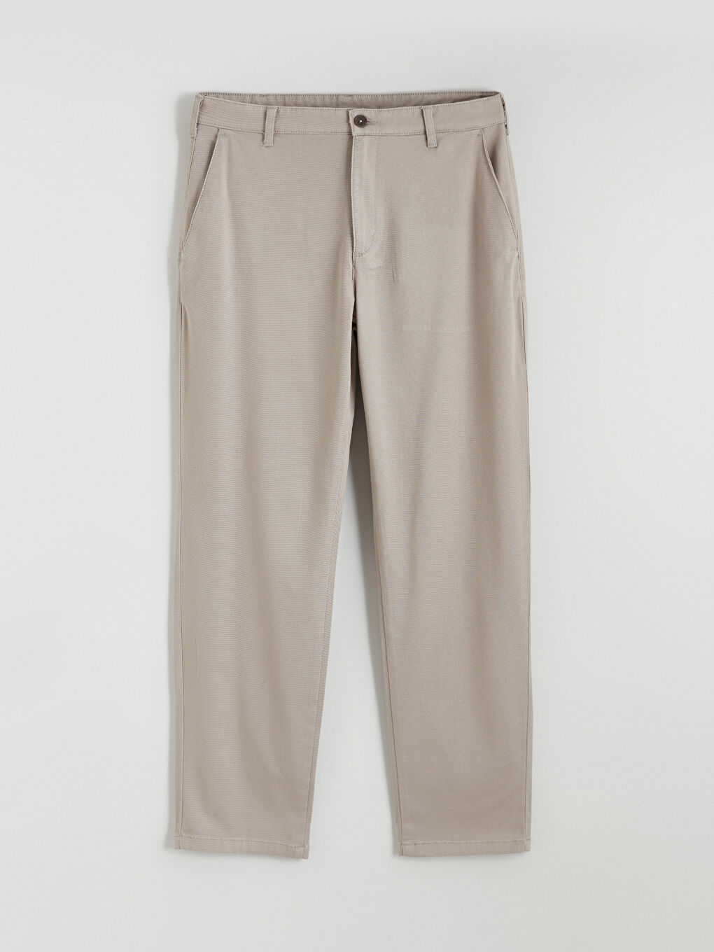 Bej Standart Kalıp Gabardin Erkek Pantolon-4