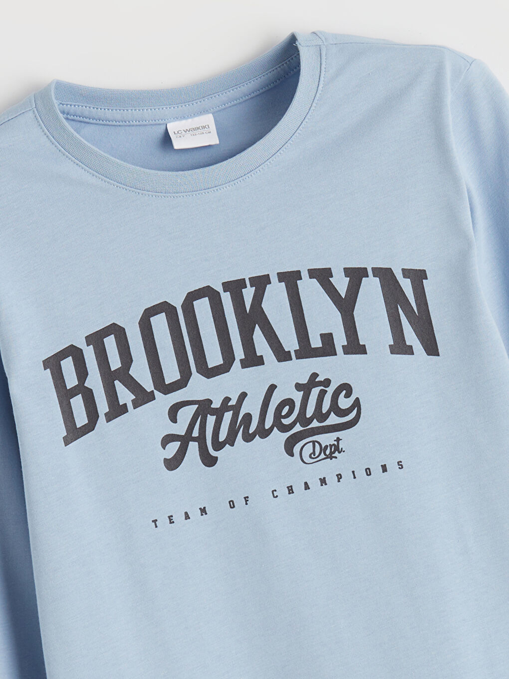 Mavi Bisiklet Yaka Erkek Çocuk Pijama Takımı-4