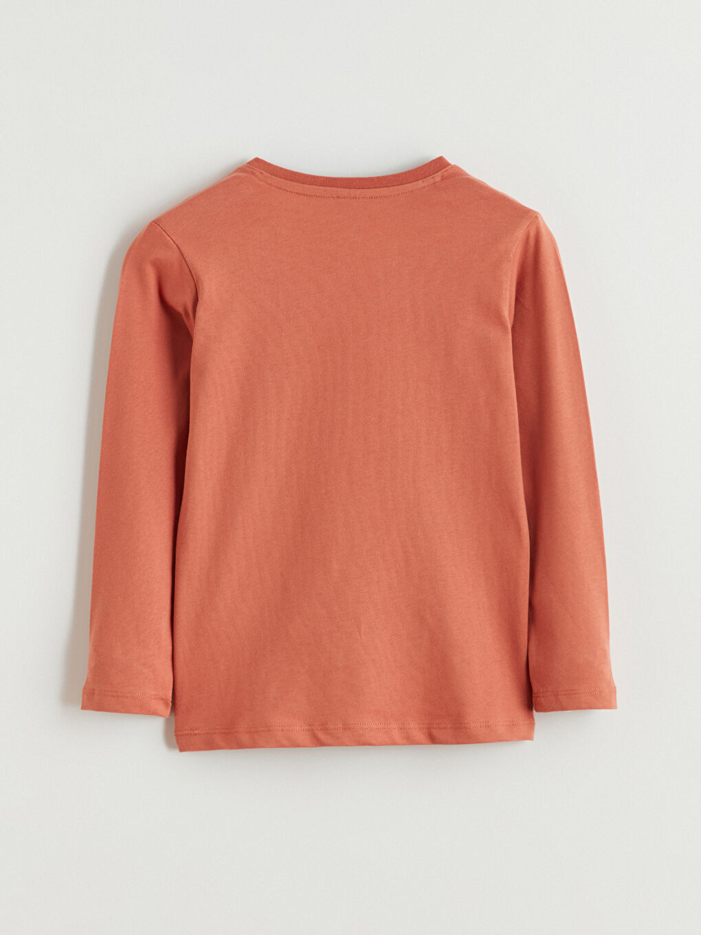 Kahverengi Bisiklet Yaka Yılbaşı Temalı Erkek Çocuk Pijama Üst-1