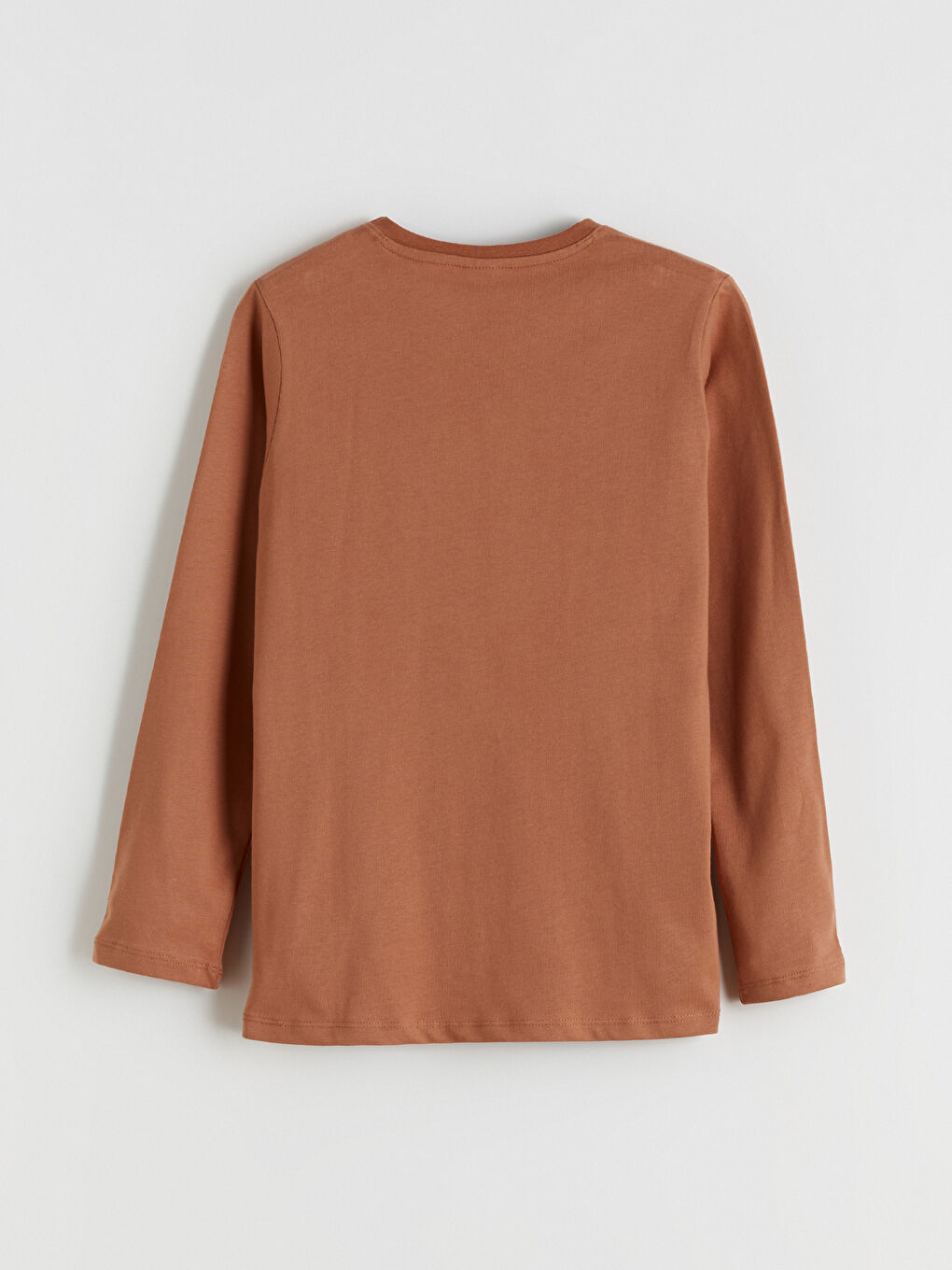 Kahverengi Bisiklet Yaka Yılbaşı Temalı Erkek Çocuk Pijama Takımı-3