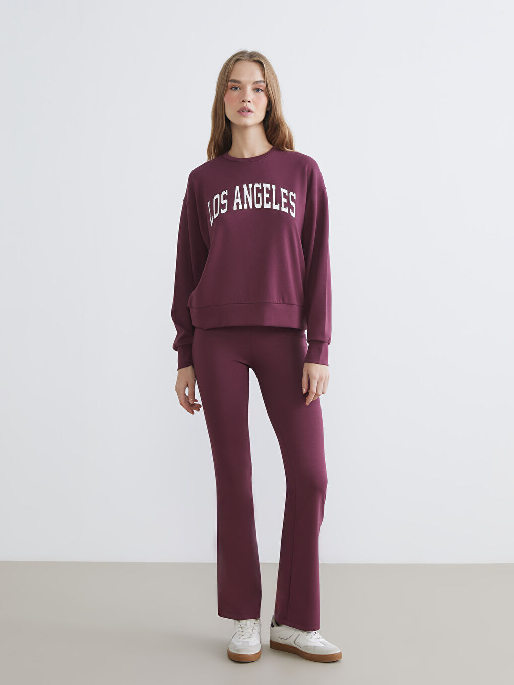Elasticated Waist Flared Women's Sweatpants