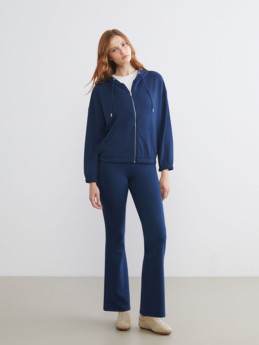 Elasticated Waist Flared Women's Sweatpants