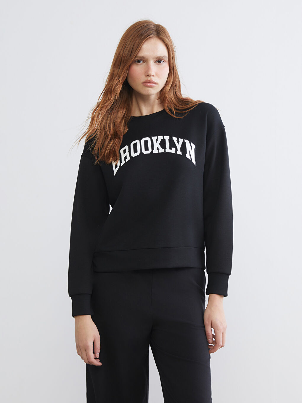 Brooklyn Printed Oversize Women's Sweatshirt