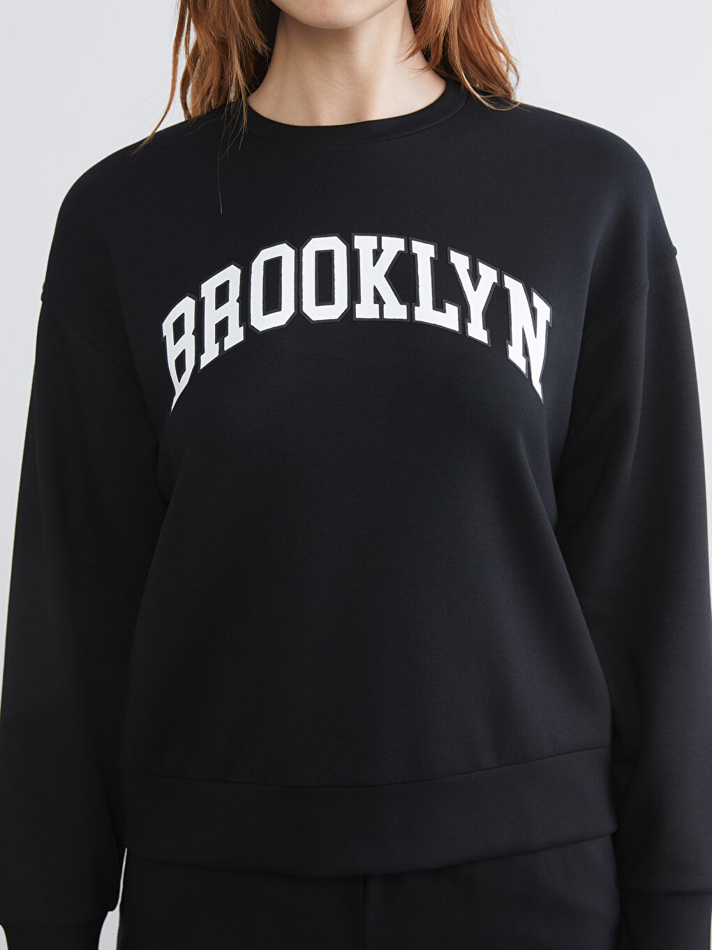 Brooklyn Printed Oversize Women's Sweatshirt-2