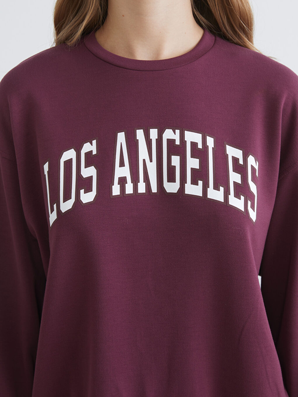 Los Angeles Printed Oversize Women's Sweatshirt-2
